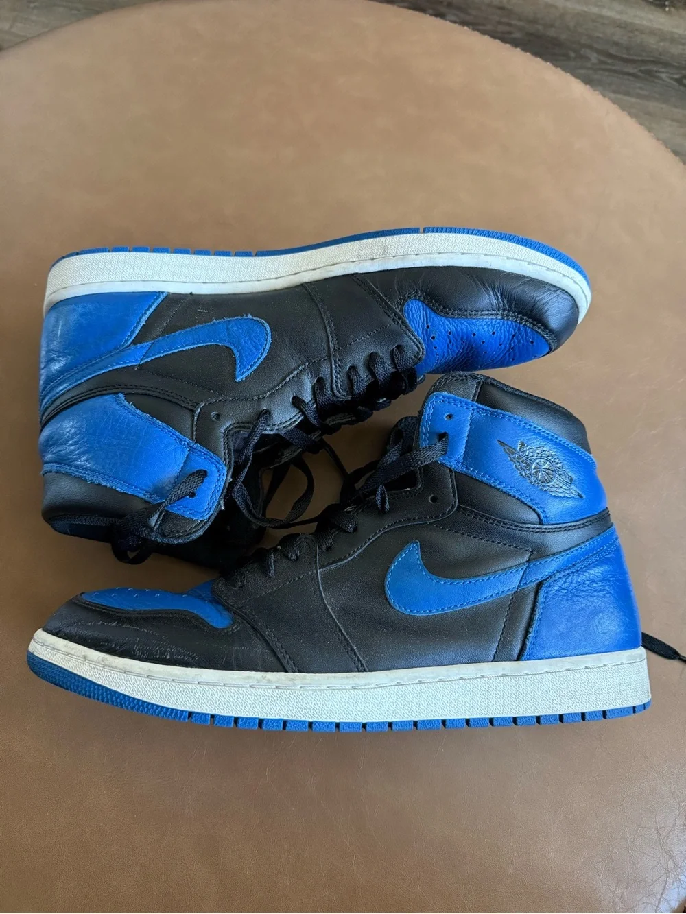 Air Jordan 1 Retro High OG Royal 2017 Black Blue Size 13 555088-007